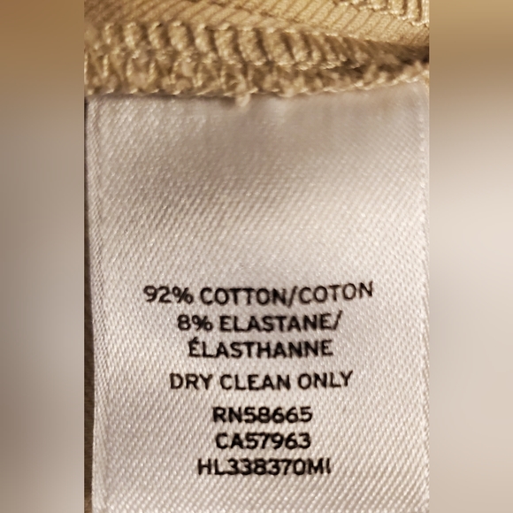 Chelsea28 Olivia Palermo Stiched Crease Crop Pants Biege sz 2 - Picture 7 of 12